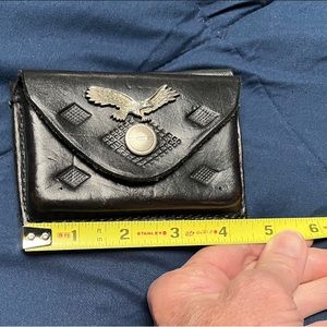 Leather Belt Loop Wallet Black